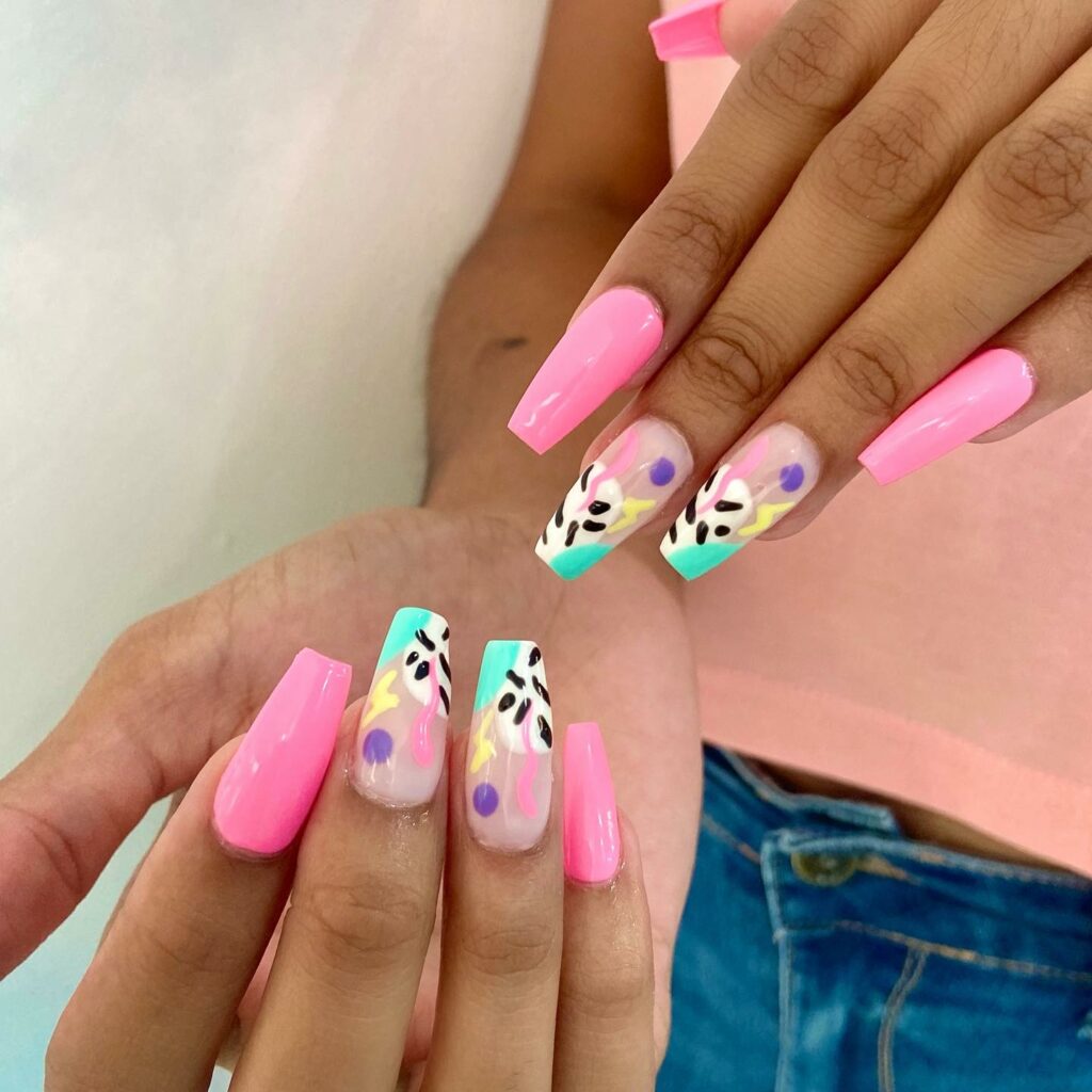 24 Latest Long Nail Designs To Try In 2024! 19 Floral Bliss