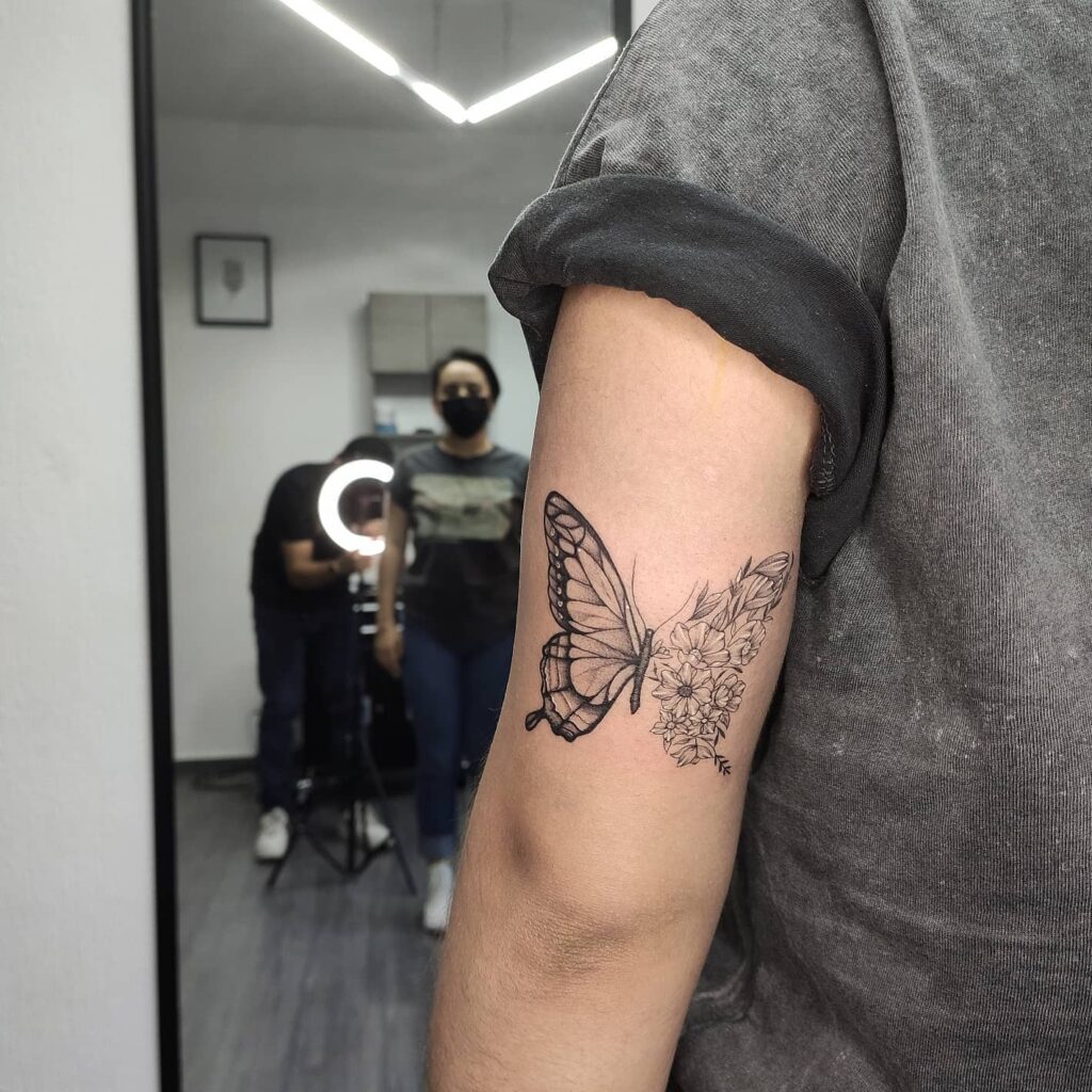 11+ Butterfly Tattoo Sketch Ideas That Will Blow Your Mind! 13 Floral Butterfly Tattoos