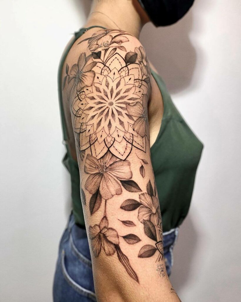 11+ Floral Mandala Tattoo Ideas That Will Blow Your Mind! 10 Floral Mandala Tattoo