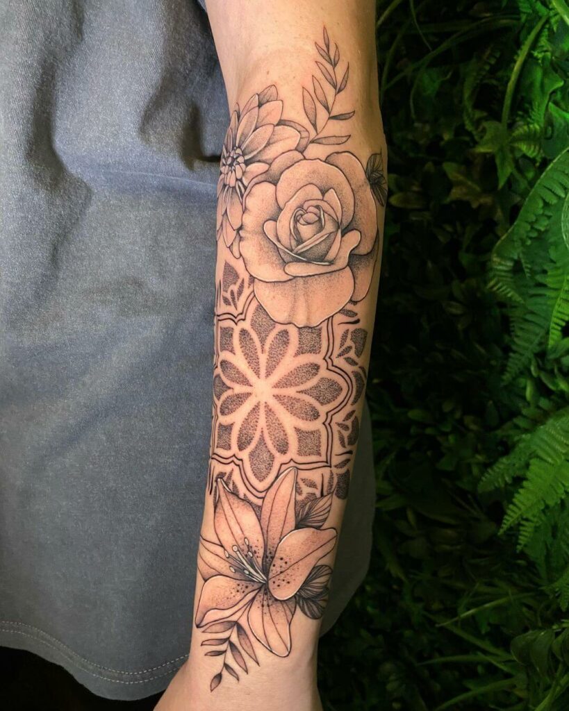 11+ Floral Mandala Tattoo Ideas That Will Blow Your Mind! 17 Floral Mandala Tattoo - Forearm
