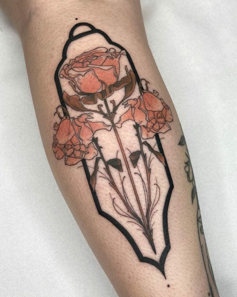11+ Background Tattoo Shading Ideas To Inspire You! 18 Floral Shaded Tattoo Ideas
