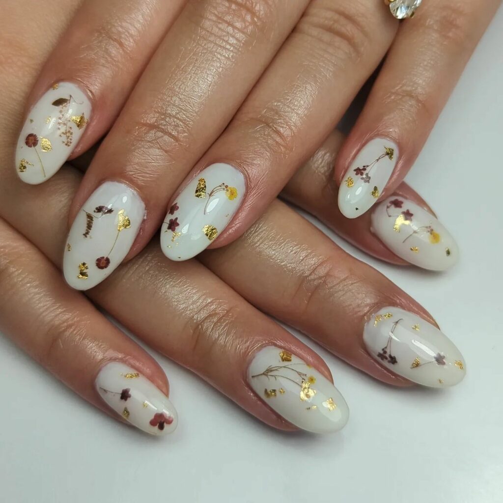 Milky Nail Trends of 2024 🥛 25 Floral Whispers
