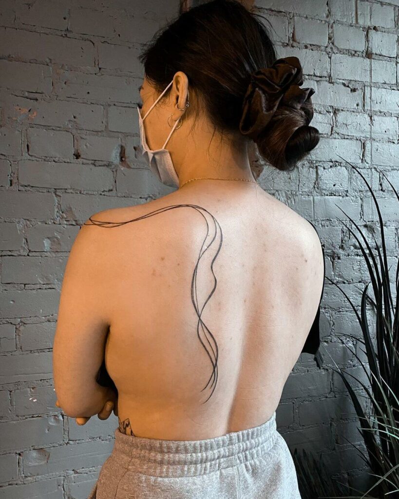 12+ Flow Tattoo Ideas To Inspire You! 18 Flow Lines Tattoo