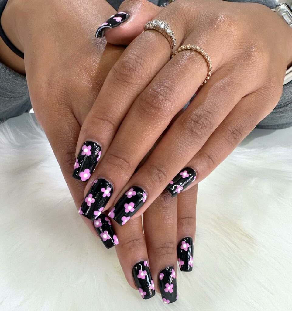 25 Latest Square Nail Designs To Try In 2024! 21 Flower Power
