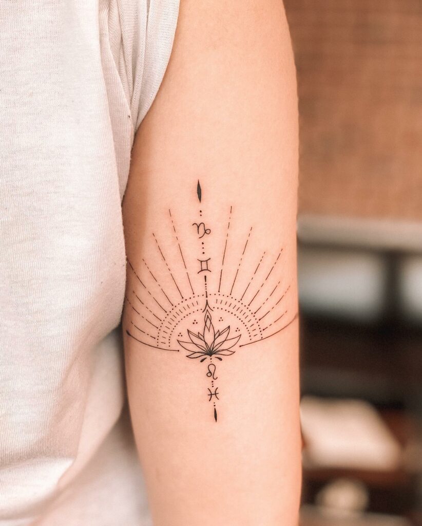 11+ Symmetrical Tattoo Ideas That Will Blow Your Mind! 15 Flower Symmetrical Tattoo