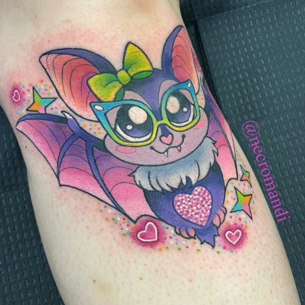 33 Halloween Tattoo Ideas for 2024 13 Flying Bat Tattoos