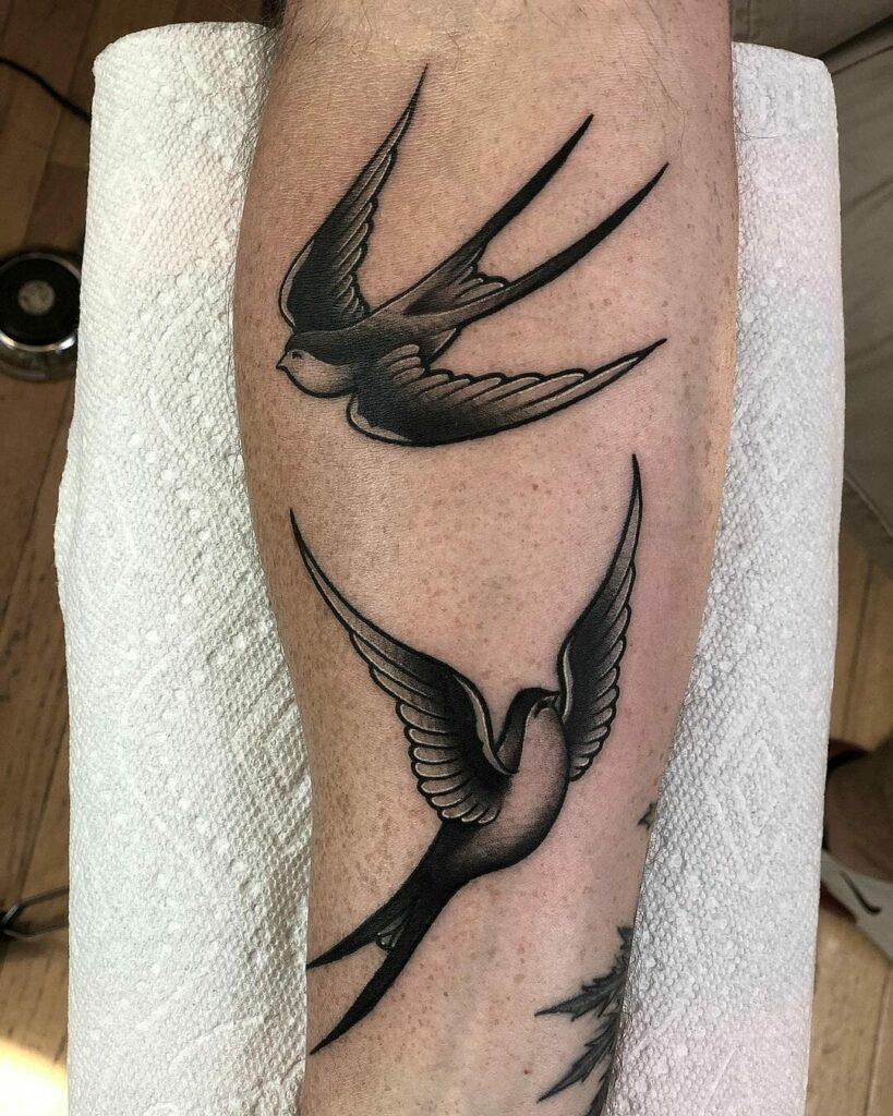 11+ Traditional Sparrow Tattoo Ideas You Have To See To Believe! 13 Flying Sparrow Tattoo