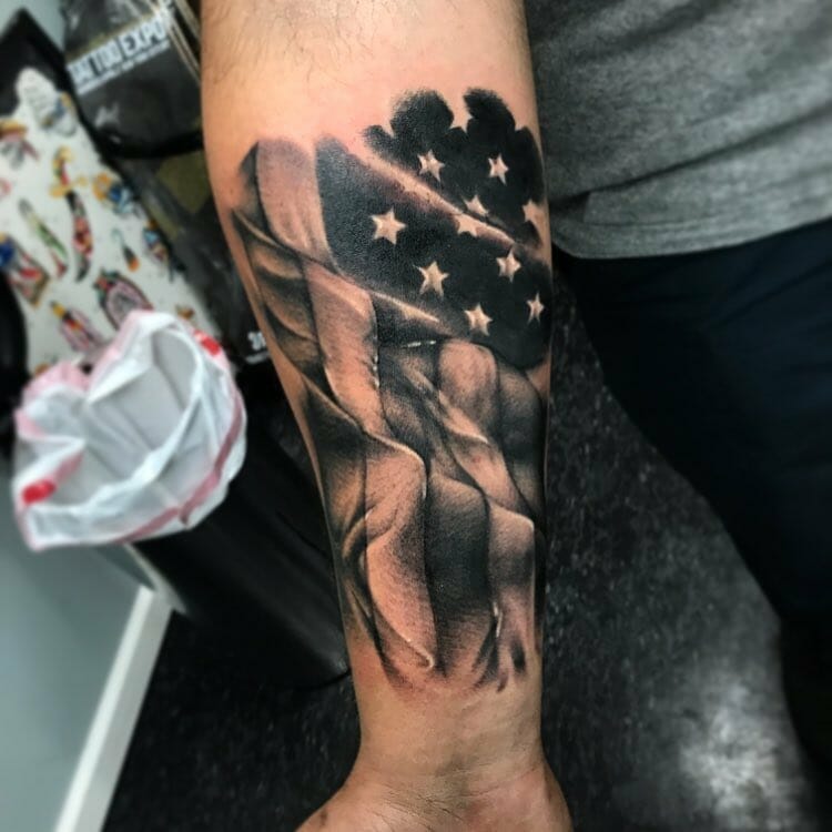 11+ Forearm American Flag Tattoo Ideas That Will Blow Your Mind! 11 Forearm American Flag Tattoos