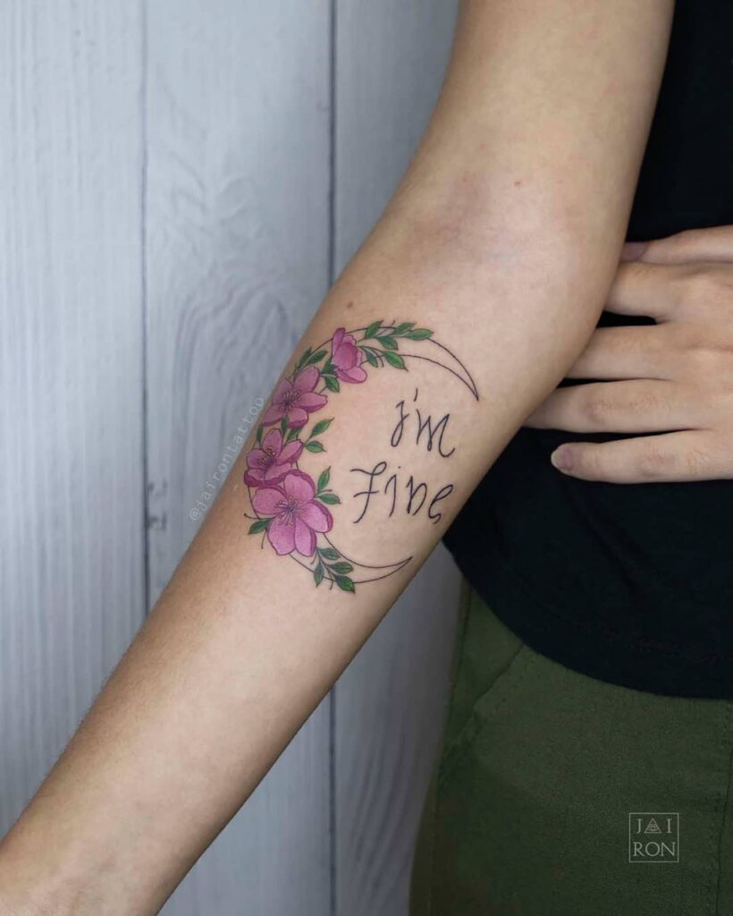 10+ I'm Fine Save Me Tattoo Ideas That Will Blow Your Mind! 14 Forearm Im Fine Save Me Tattoo