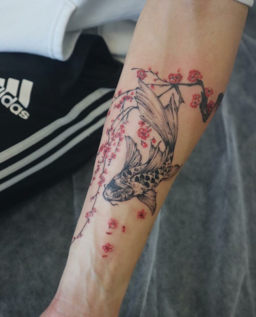 11+ Forearm Koi Fish Tattoo Ideas That Will Blow Your Mind! 10 Forearm Koi Fish Tattoo