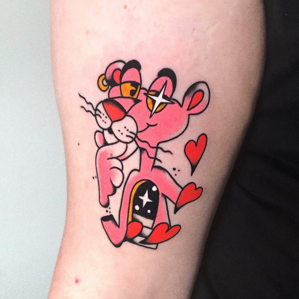 10+ Traditional Panther Head Tattoo That Will Blow Your Mind! 20 Forearm Pink Panther Tattoo Design