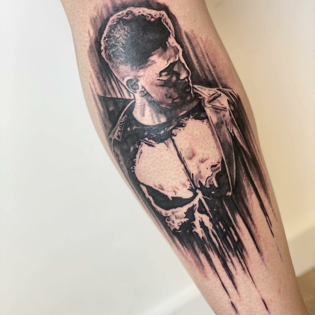 10+ Forearm Skull Tattoo Designs Which Will Blow Your Mind! 19 Frank Castle Punisher Skull Tattoo