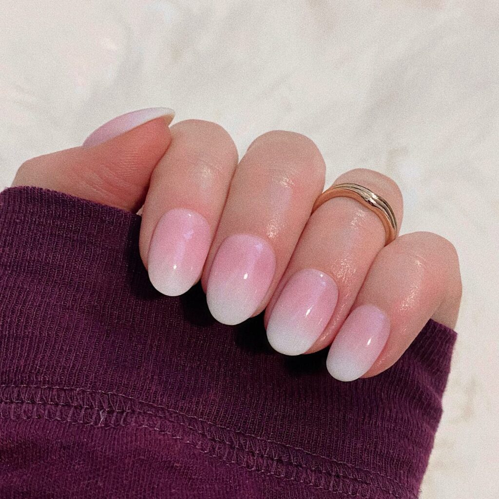 Get Creative with 39 Cute Short Nails Designs for 2024 24 French Fade Nails