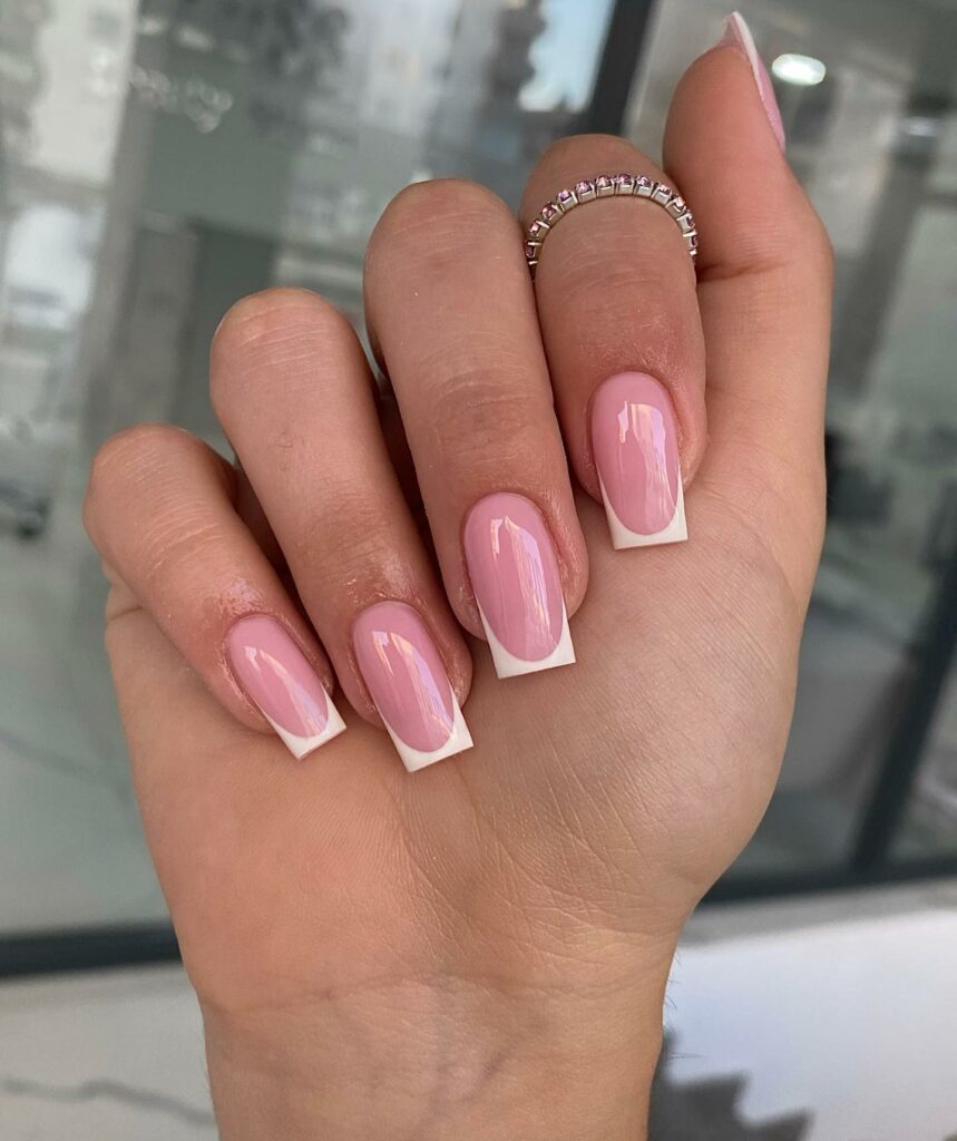 50 Latest Clear Nail Designs To Try In 2024! 33 French Mani Elegance on Clear Nails