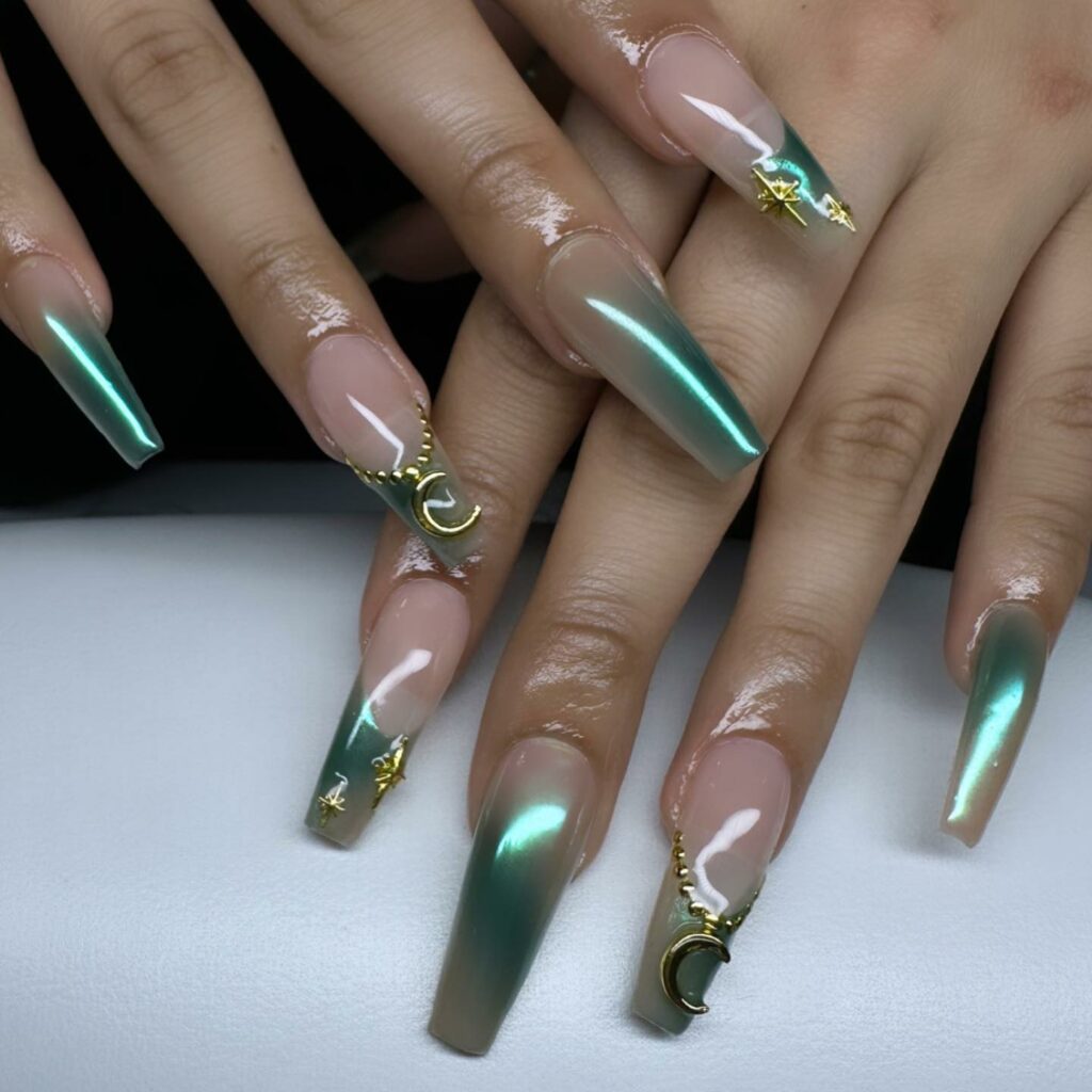 17 Latest Mermaid Nail Designs You Need To Try In 2024! 12 French-Tipped Mermaid Nails