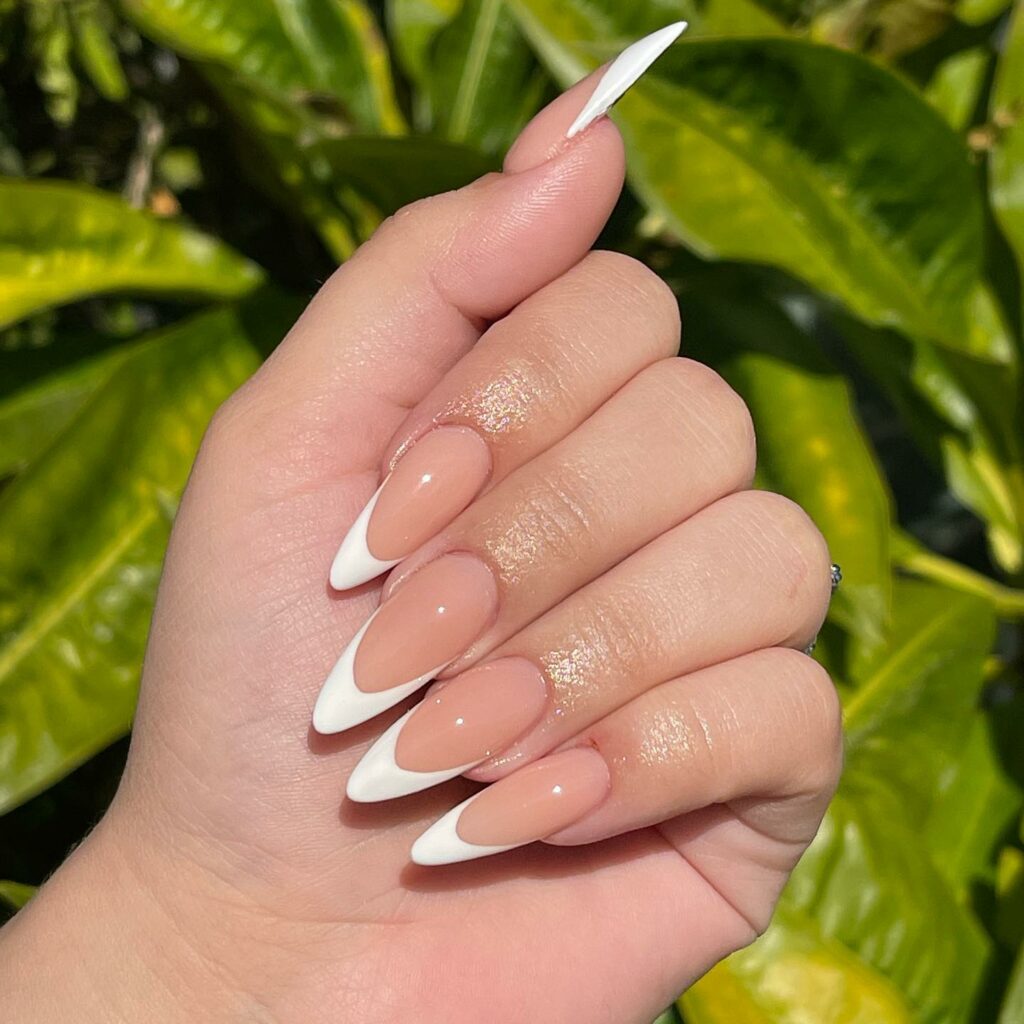 Rock 25 Chic White Almond Nail Designs in 2024 30 French White Almond Nails