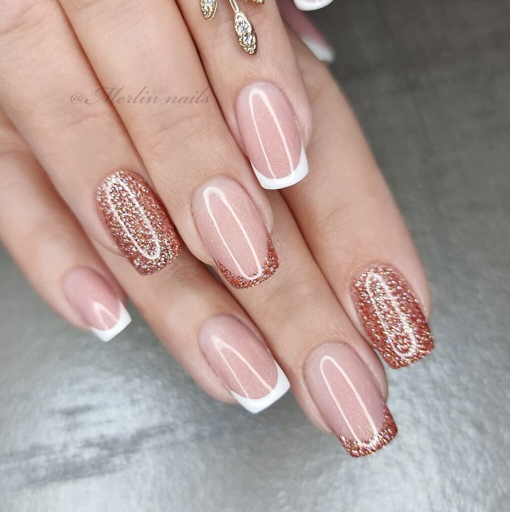 Get Inspired by 29 Stunning Diamond Nail Designs for 2024 15 French diamond nails