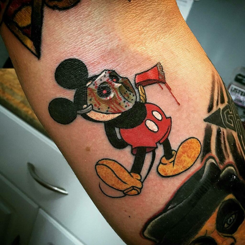 13 Friday The 13th Tattoo Concepts in 2024 13 Friday The 13th Mickey Mouse Themed Tattoo