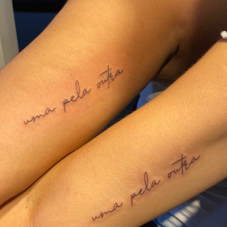 16+ Friend Tattoo Ideas To Inspire You! 15 Friendship Quote Mark Tattoo