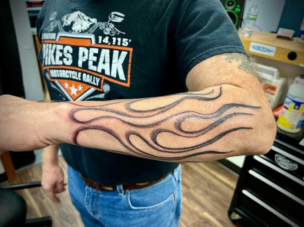 12+ Fire Flame Tattoo Ideas That Will Blow Your Mind! 20 Full Arm Flame Tattoo