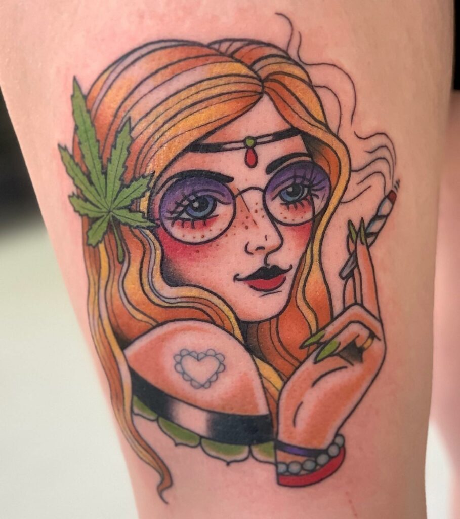 10+ Traditional Lady Head Tattoo That Will Blow Your Mind! 15 Funky New School Head Tattoos