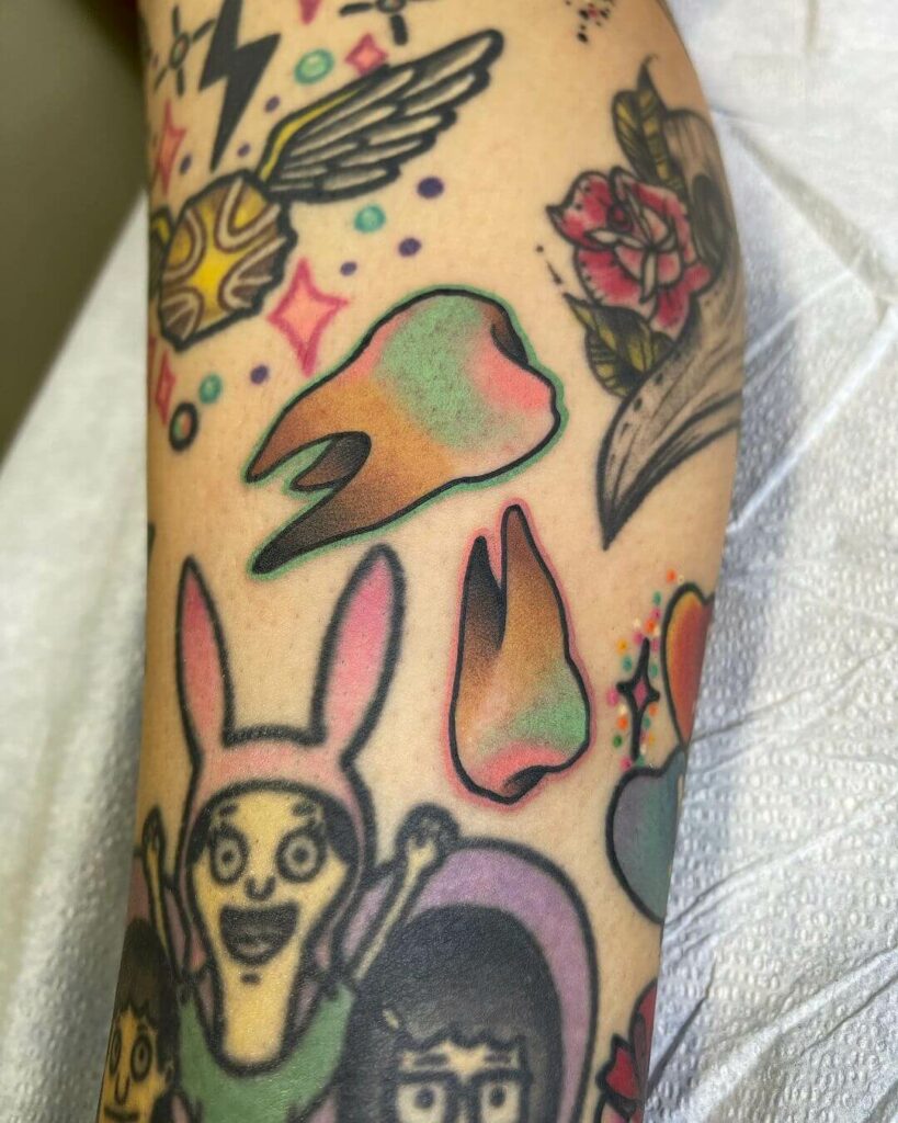 10 Creative Filler Tattoo Ideas for 2024 11 Funky Teeth Filler Tattoo