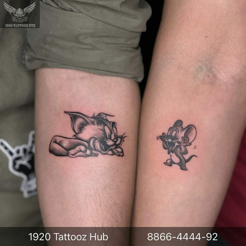 11+ His and Hers Tattoo Ideas That Will Blow Your Mind! 15 Funny Couple Tattoos For The Colorful Hearts