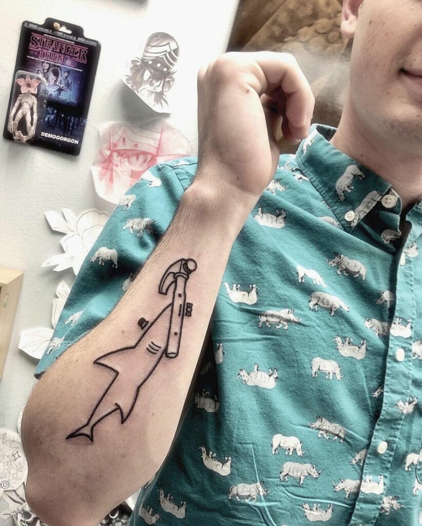 11+ Hammerhead Shark Tattoo Ideas You Have To See To Believe! 25 Funny Hammerhead Shark Tattoos