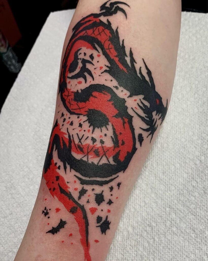 11+ Tribal Dragon Tattoo Ideas You Have To See To Believe! 14 Fusion Tribal Dragon Tattoo