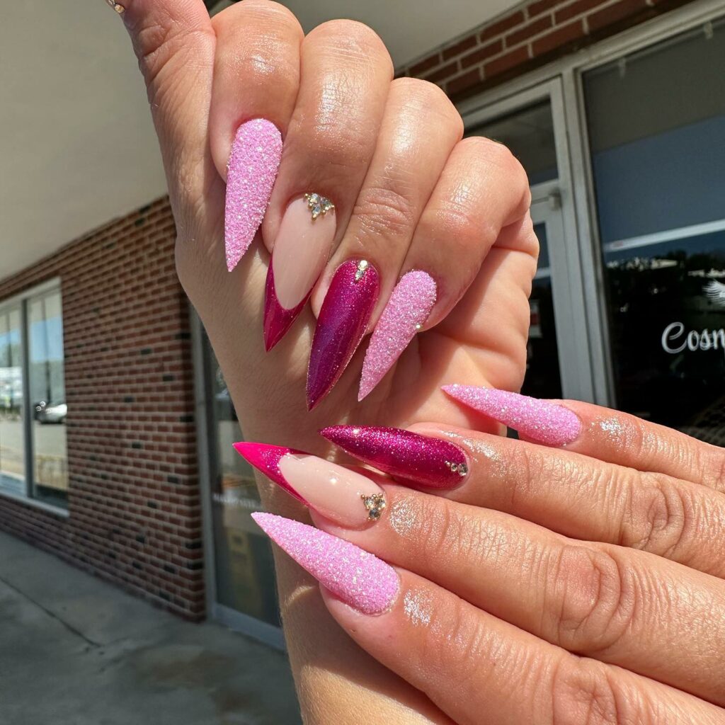 Playful and Fun 30 Barbie Nails To Try in 2024 34 Galactic Glam