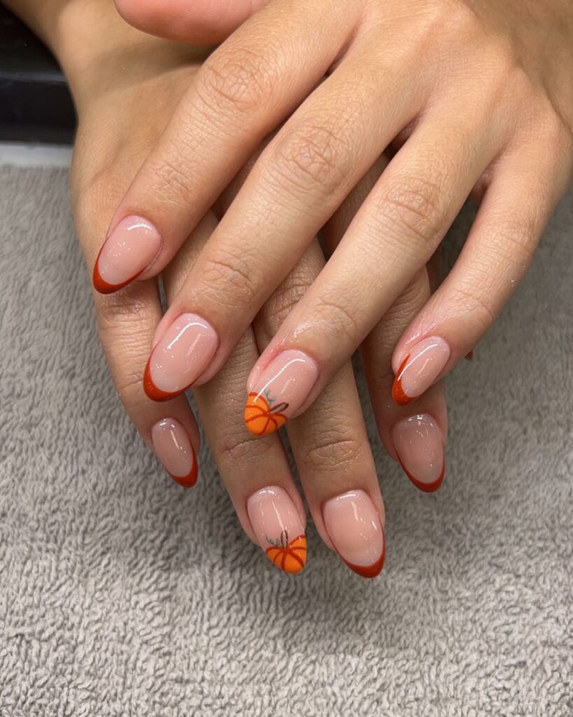 26 Latest Pumpkin Nail Designs To Try This Halloween 32 Galaxy Pumpkin Nails