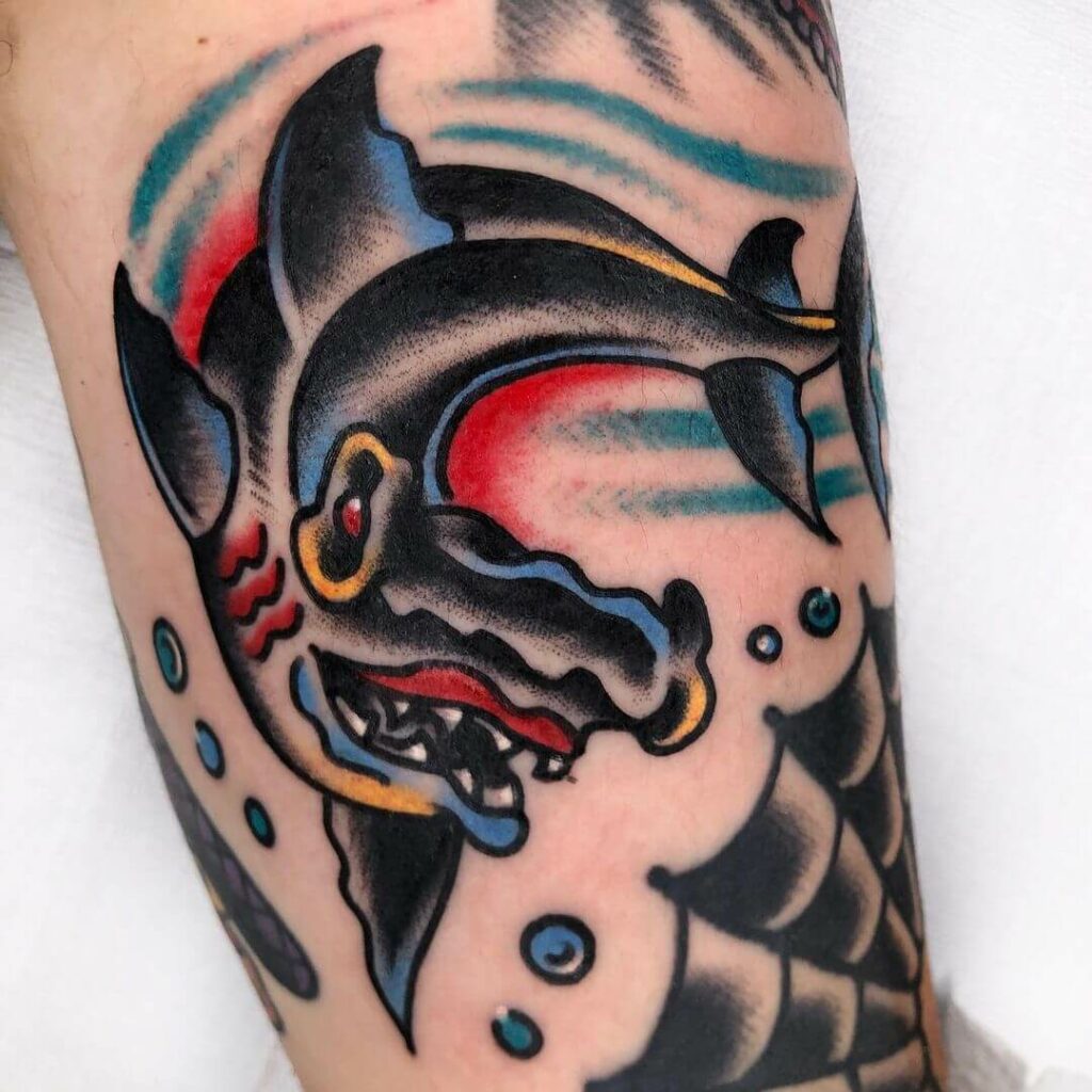 10 Creative Filler Tattoo Ideas for 2024 12 Gap Filler Tattoo With Hammerhead Shark