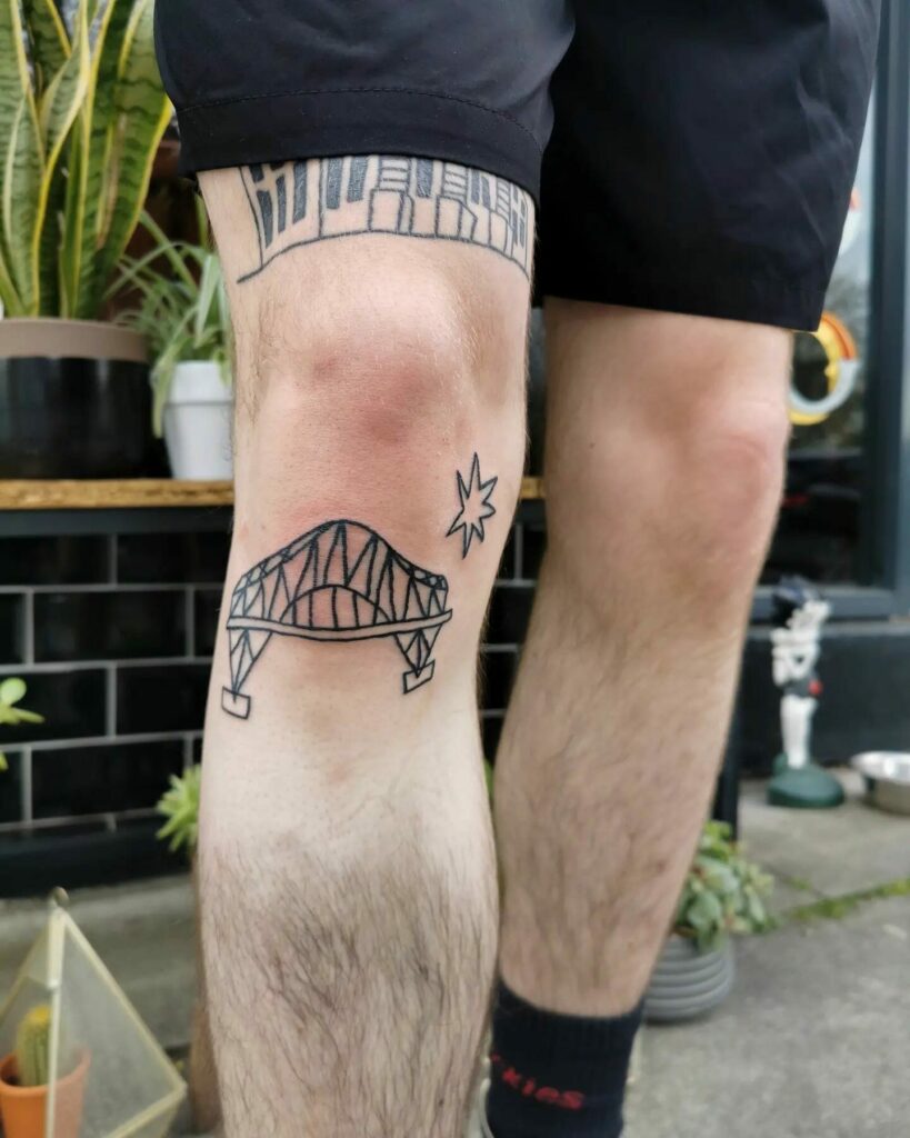 11+ Ugly Tattoo Ideas That Will Blow Your Mind! 16 Gateway Bridge Ugly Tattoo