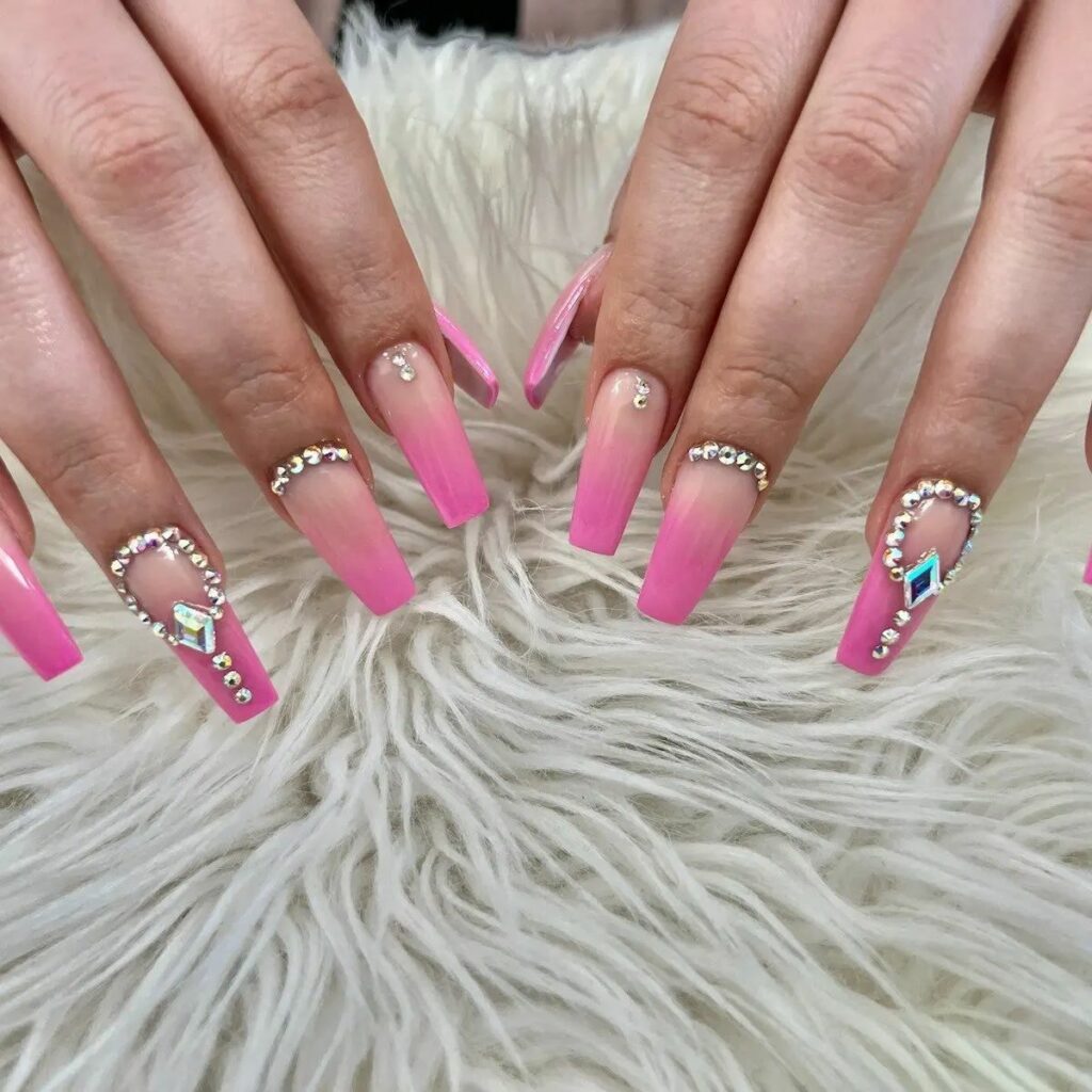 Get Inspired by 29 Stunning Diamond Nail Designs for 2024 23 Gemstone Edges