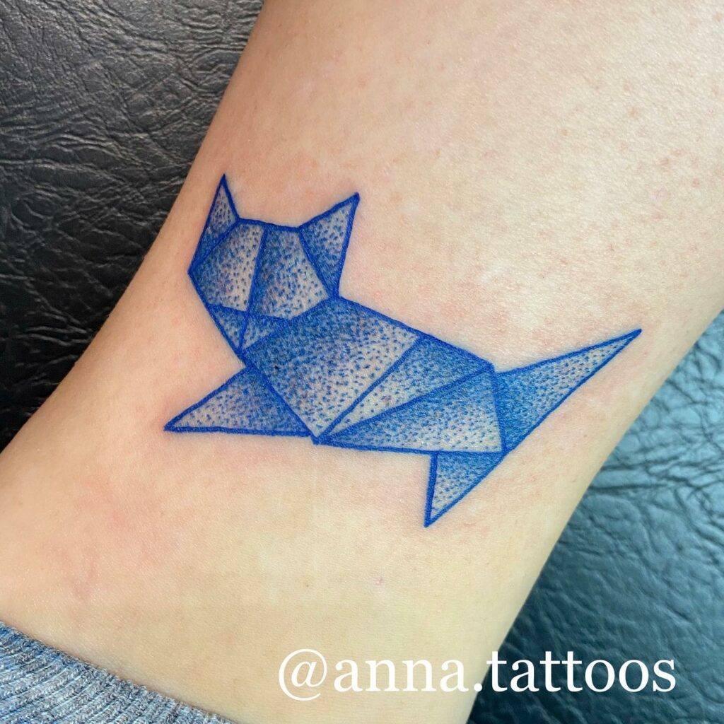 11+ Small Cat Tattoo Ideas That Will Blow Your Mind! 18 Geometric Cat Tattoos