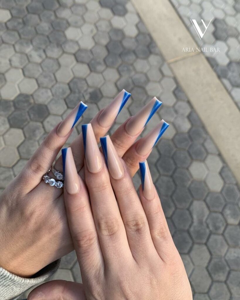 24 Latest Long Nail Designs To Try In 2024! 32 Geometric Elegance