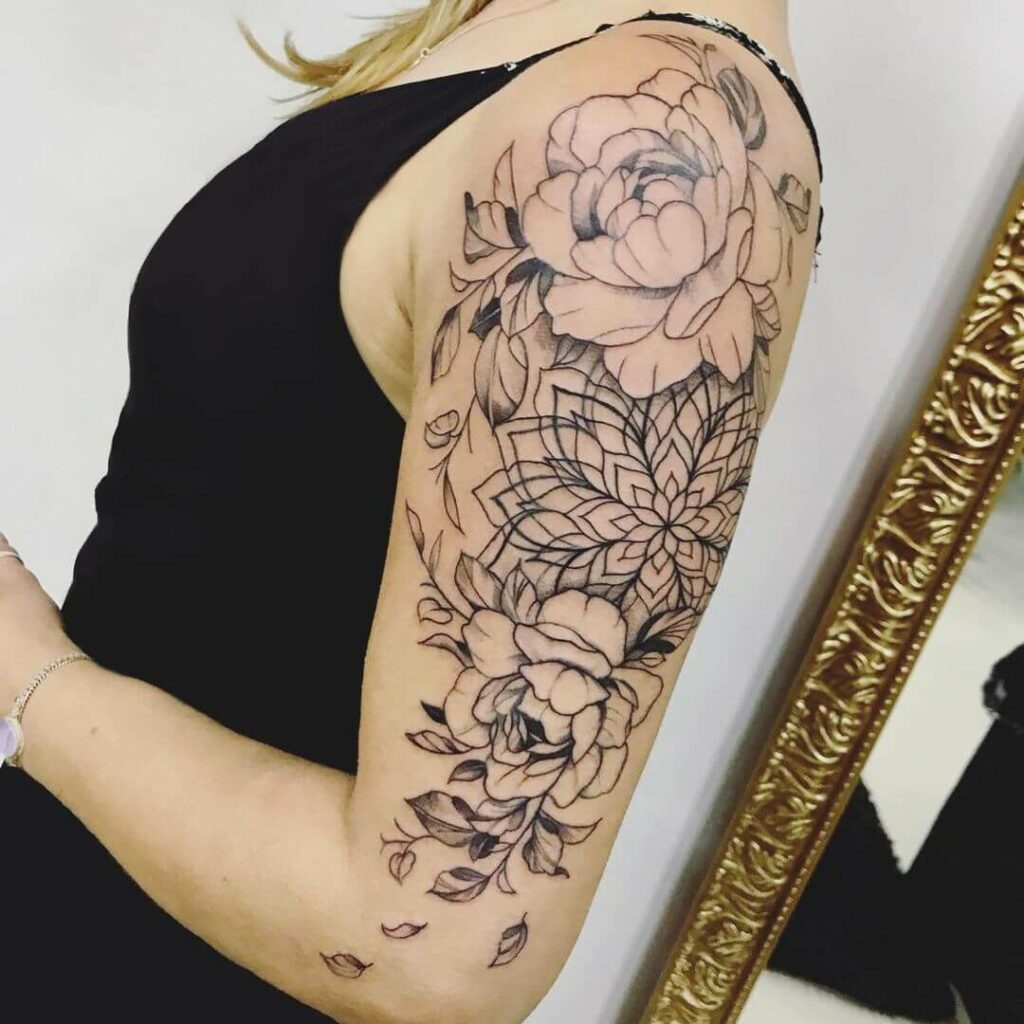11+ Floral Mandala Tattoo Ideas That Will Blow Your Mind! 18 Geometric Nature Mandala Tattoo