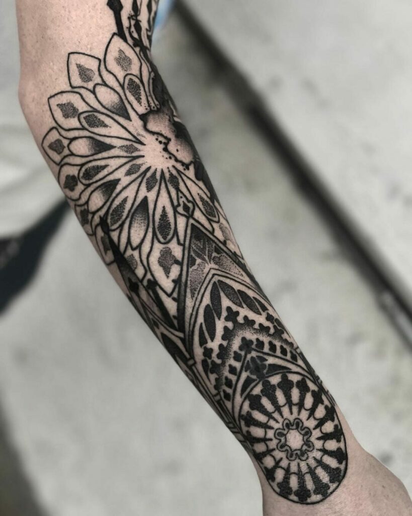 10+ Forearm Sleeve Tattoo Ideas You Have To See To Believe! 14 Geometric Outer Forearm Tattoo Sleeve