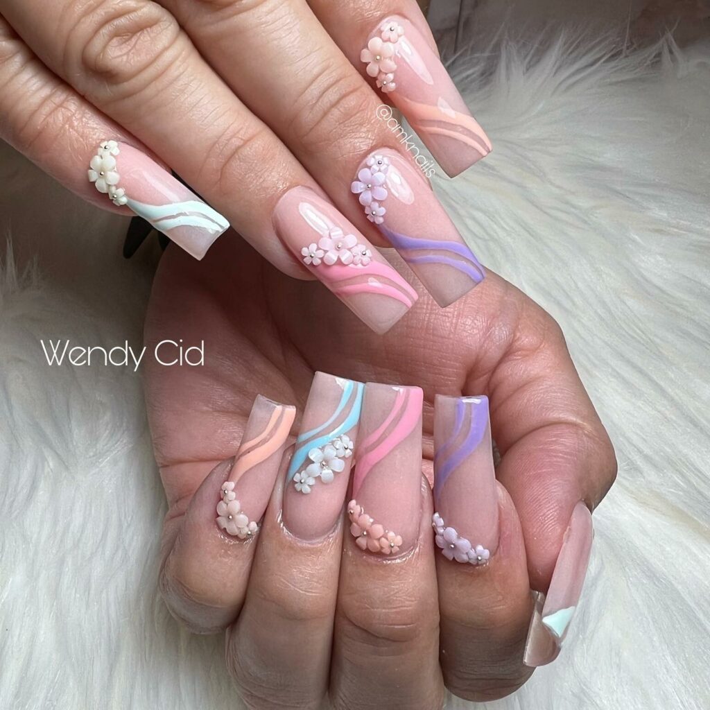 40 Tapered Square Nail Designs You'll Love! 32
