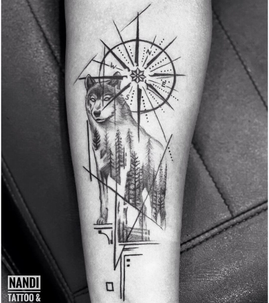 11+ Wolf Pack Tattoo Ideas You Have To See To Believe! 14 Geometric Wolf Pack Tattoo Design