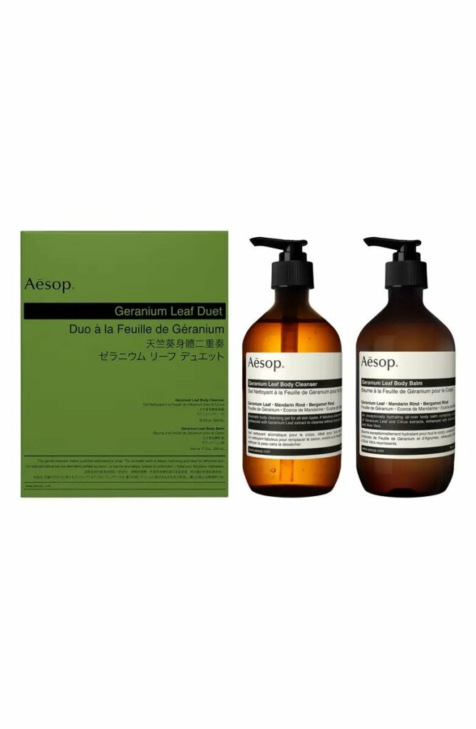 Geranium Leaf Body Cleanser & Body Balm Duet