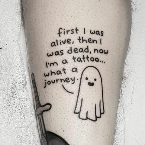 12 Tiny Ghost Tattoo Ideas To Inspire You! 20 Ghost Tattoos Showing An Entire Journey