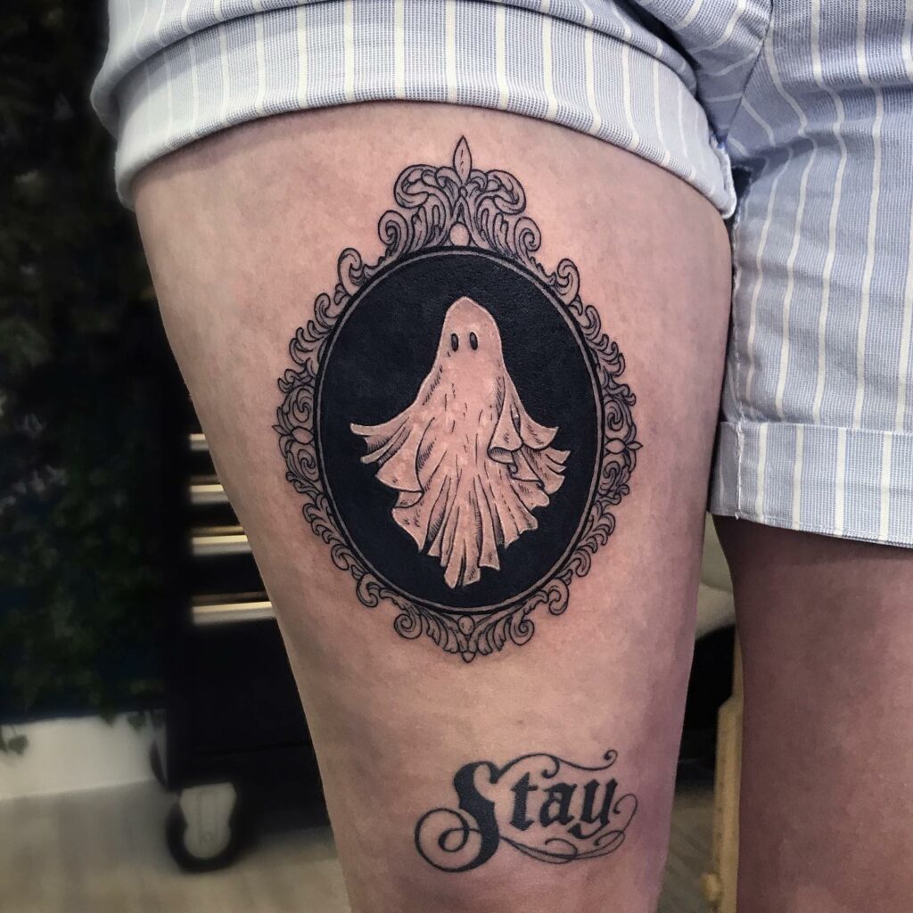 12 Tiny Ghost Tattoo Ideas To Inspire You! 13 Ghost in A Mirror Tattoo Ideas