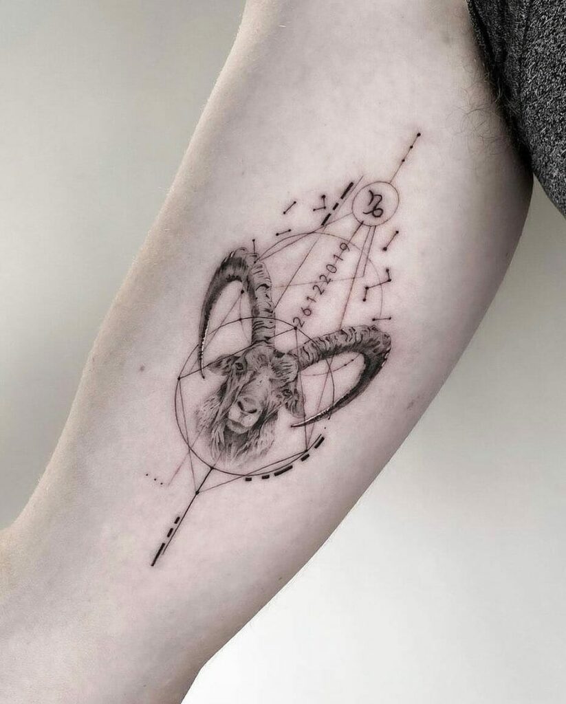 12+ Girly Capricorn Sign Tattoo Ideas To Inspire You! 19 Girly Capricorn Tattoo With Numerals