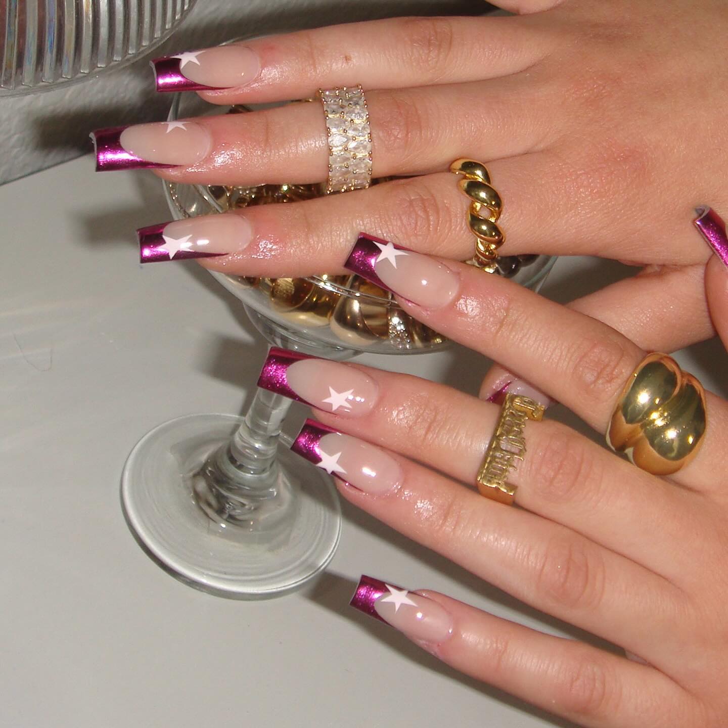 30 LATEST GREEN NAIL DESIGNS TO TRY TODAY ✨ 24 Glamorous Purple & Pink Starry Nail Art