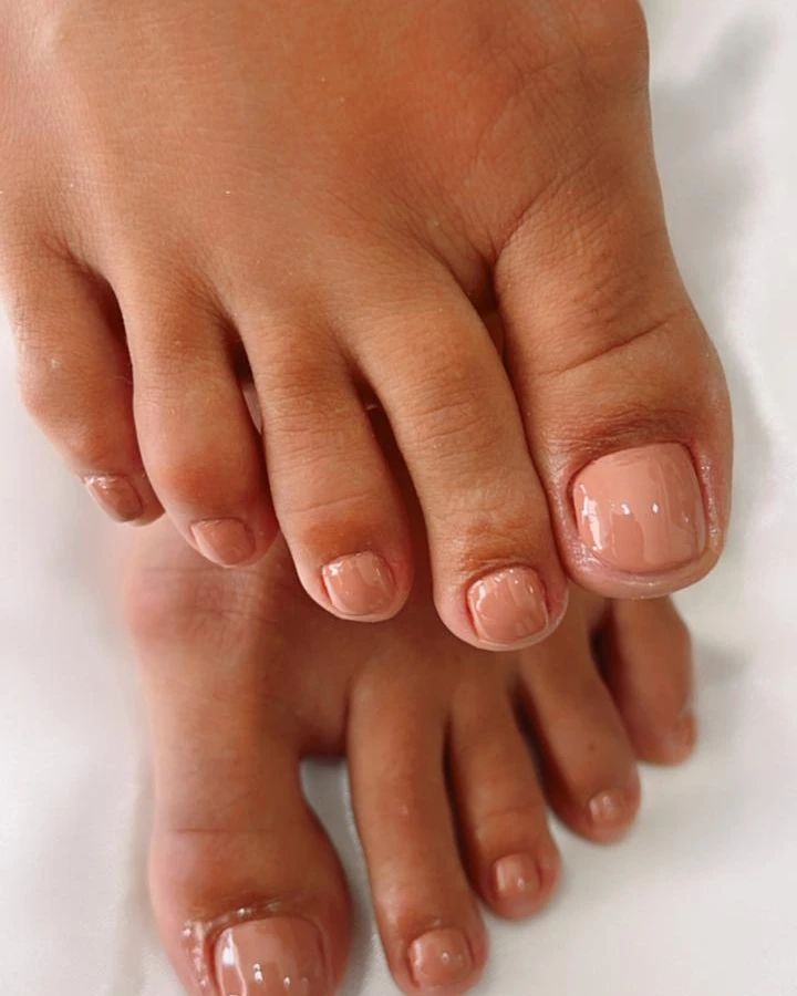21 Latest Nude Pedicure Designs To Try In 2024! 29 Glazed Nude Pedicure
