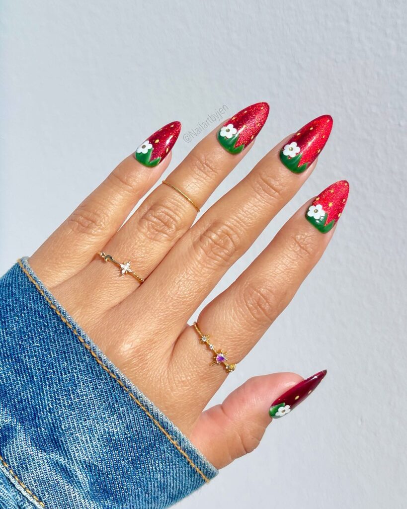 Get Festive with 20 Red And Green Christmas Nail Ideas in 2024 29 Gleaming Red and Green Christmas Nails