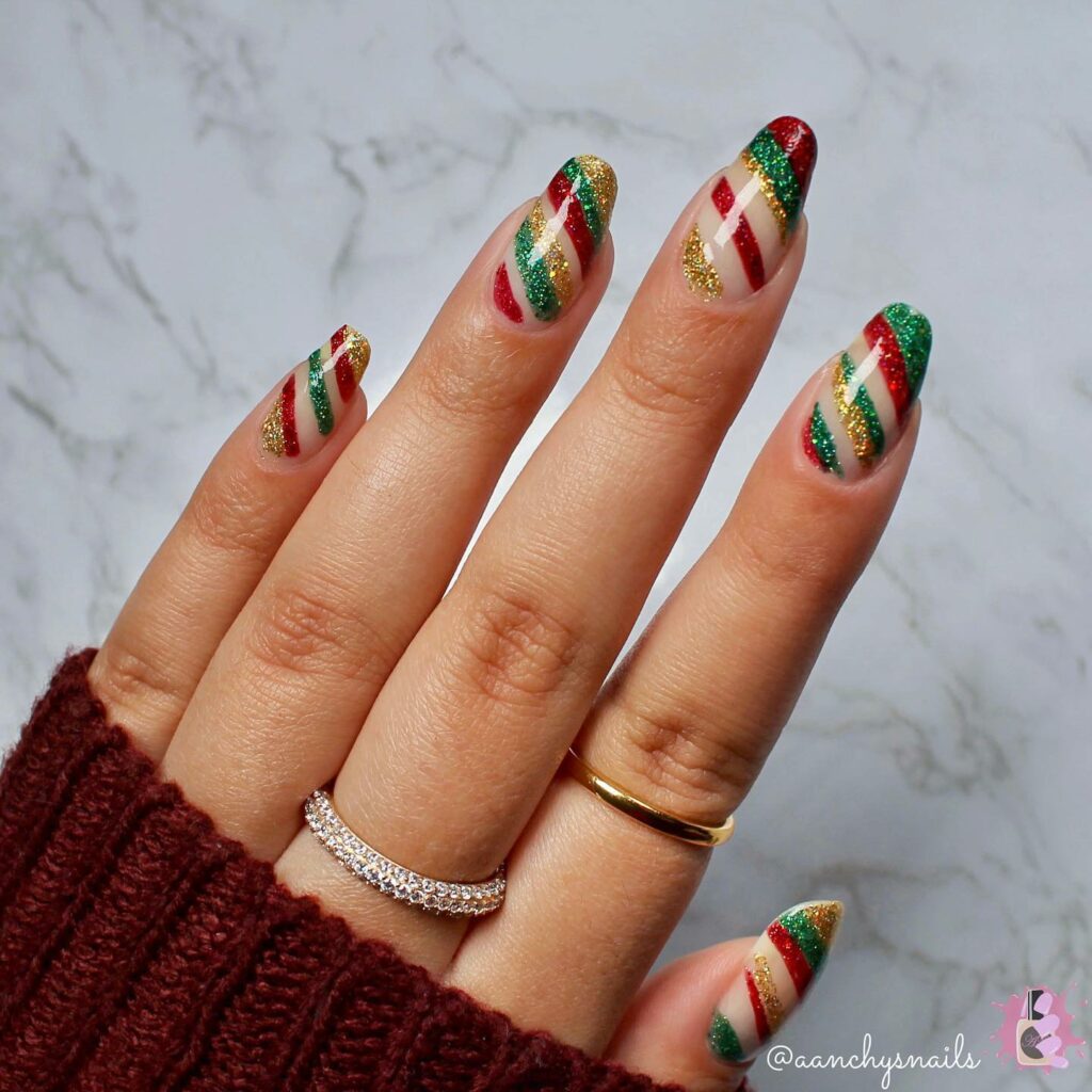 Get Festive with 20 Red And Green Christmas Nail Ideas in 2024 19 Striking Red and Green Christmas Nails