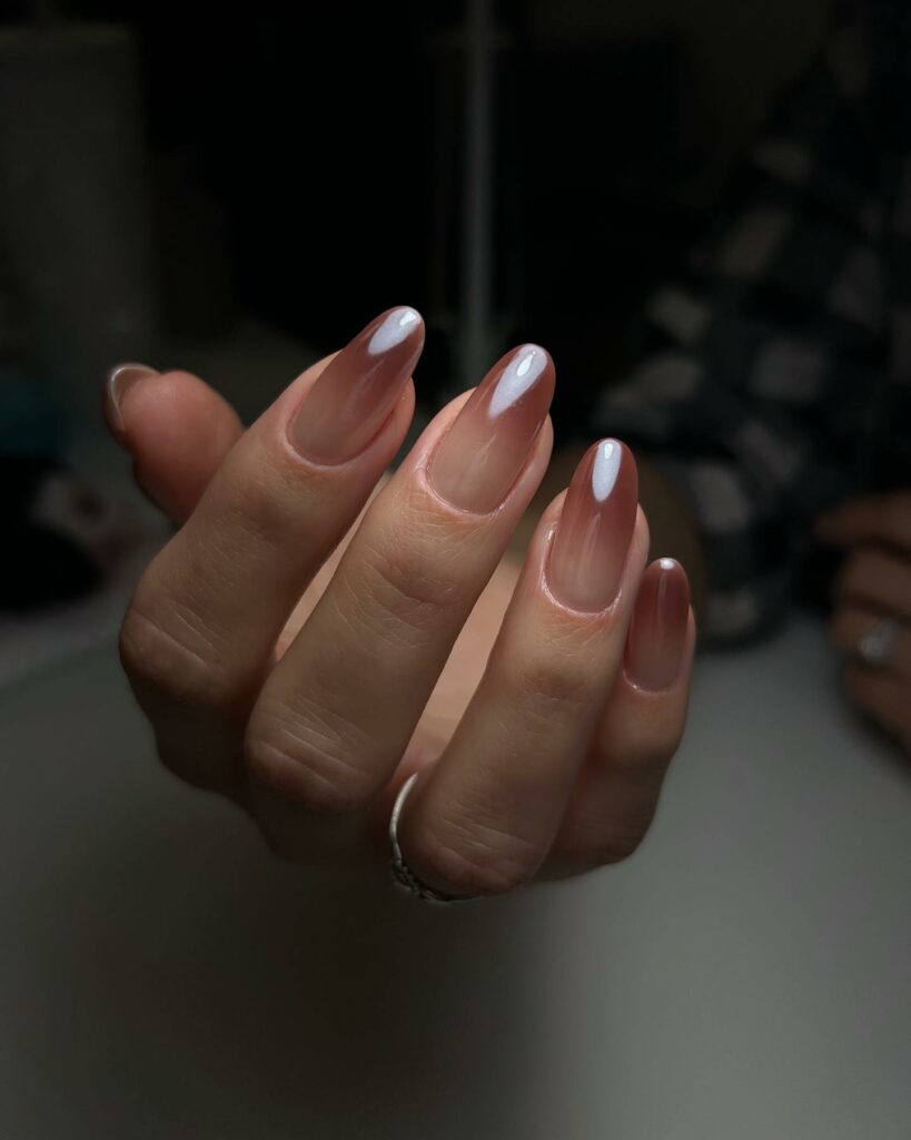 Bring Warmth with 20 Light Brown Nail Ideas in 2024 26 Captivating Glossy Light Brown Nails