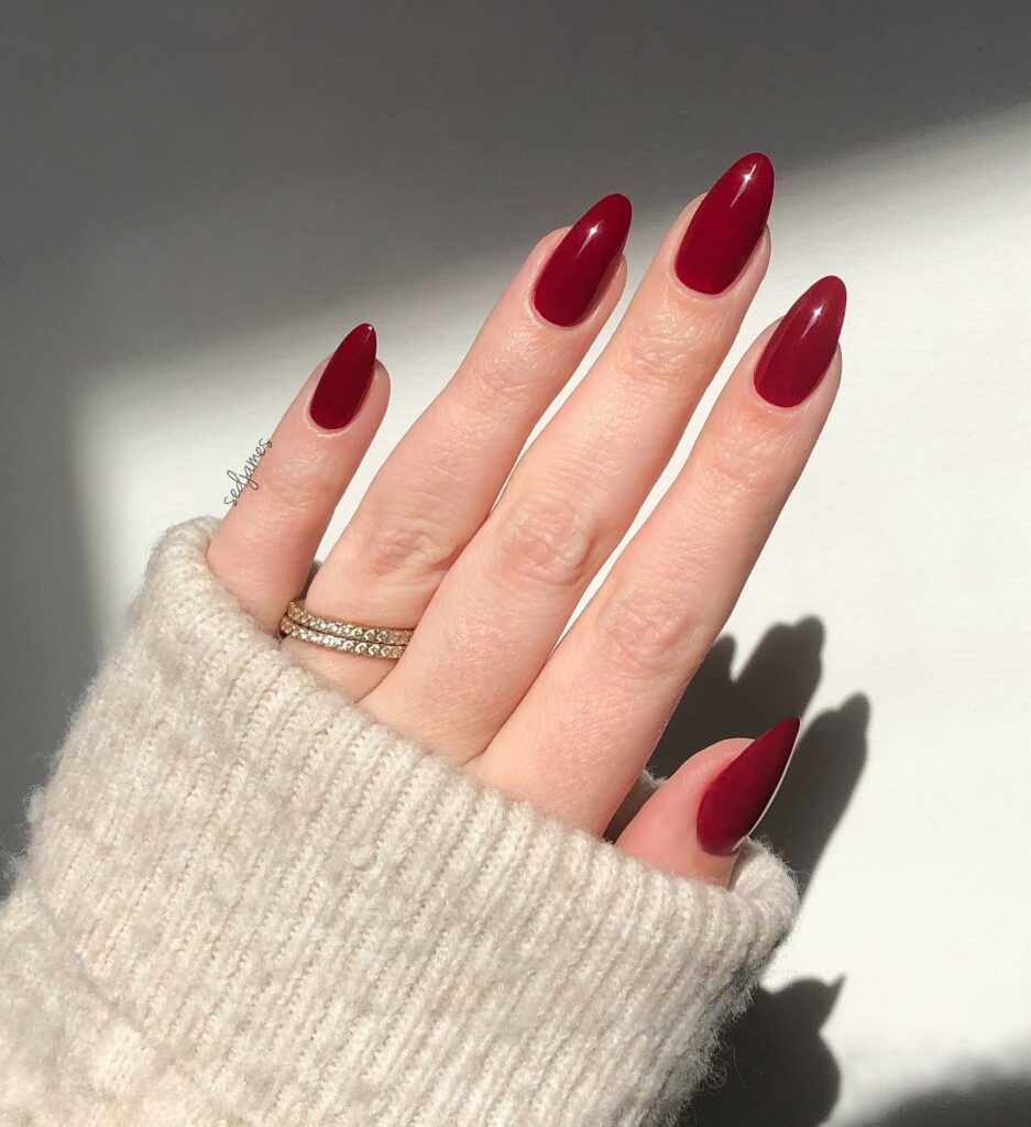 55 Latest Red Nail Ideas To Try In 2024! 18 High-Gloss Classic Red Nails